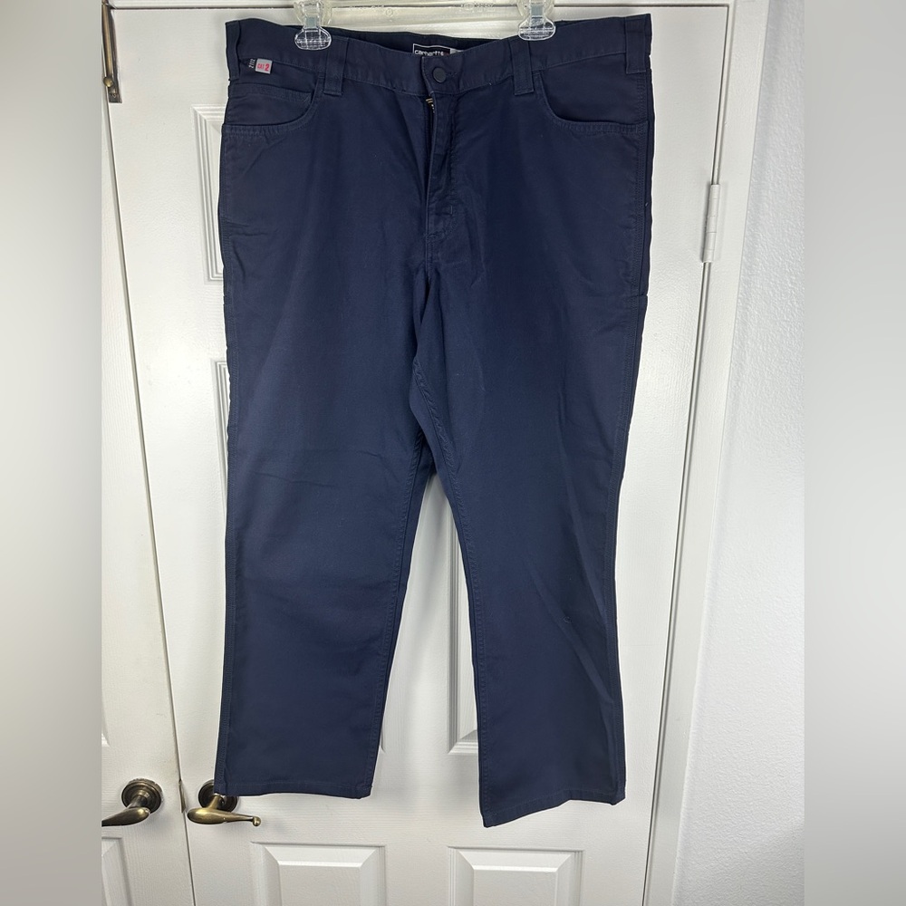 Carharrt Navy Flame Resistant Rugged Flex Rekaxed Fir Pants Men’s 40 x 30 NWT